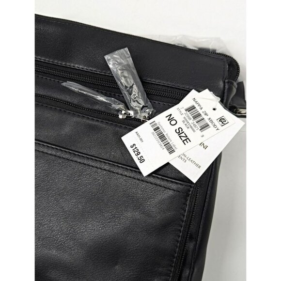 Giani Bernini Women's Black Nappa Leather Front Zip Crossbody (MSRP $130) - Picture 10 of 10